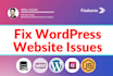 fix wordpress issues, fix wordpress website