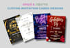 design invitation cards for your birthday, wedding, greeting, party