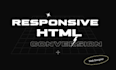 code your responsive website with HTML CSS