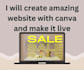 create amazing website with canva and make it live