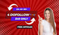give 2 dofollow guest posts on da 40 to 90