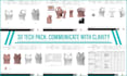 create a clothing tech pack with 3d sample images