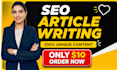 do SEO blog writing, article writing, and content writing