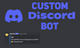 create a professional custom discord bot