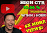 make highly engaging youtube thumbnail and design