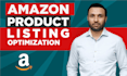 do amazon product listing creation and SEO optimized amazon product listing