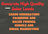 generate hot solar panel leads using facebook ads, solar ads, solar landing page