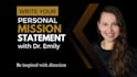 help you write a personal mission statement