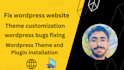 fix quick wordpress troubleshooting , theme customization