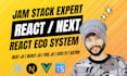 create jamstack web app with react next native headless cms firebase aws