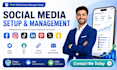 create and set up all social media accounts, manage social media pages