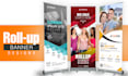 design creative roll up banners