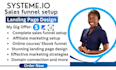 systeme io sales funnel,system io landing page,website,funnelish, samcart