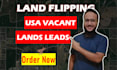 provide USA vacant lands data for land flipping
