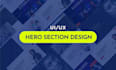 design clean website hero section and landing page in figma