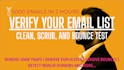 provide bulk email verification and bounce testing  5000 emails within 2 hours