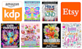 create coloring book for amazon KDP project and low content books