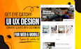 create professional website UI UX and mobile app UI UX in figma and adobe xd