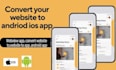 convert website to android and ios app using webview