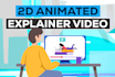 create best high quality custom 2d animated explainer video