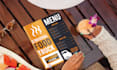 design modren creative resturant menu card,food flyer design