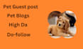 do guest post on pet blogs