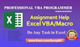 solve vba problem and macro problem in excel dashboard