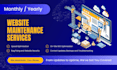 maintain your website monthly or yearly