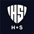 h and s monogram shield logo