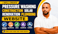 create pressure washing website construction solar  renovation plumbing website