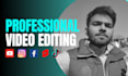 do professional video editing for youtube vlog
