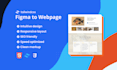 convert figma design to a webpage using tailwind CSS