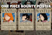 create your one piece wanted poster