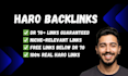 get DR 60 plus backlinks with haro and qwoted