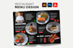 restaurant menu design, food menu