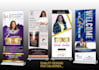design a professional church, business and sport retractable banner
