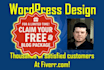 design your website or landing page