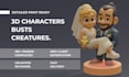 sculpt 3d sculpting model, character, figures, 3d printing