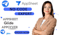 build responsive mobile web apps on appsheet and giide with appsheet database