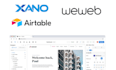 build web applications with weweb and xano or airtable