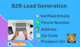 do b2b lead generation, linkedin lead generation, and email list building