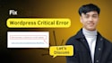 fix wordpress critical error