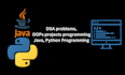 solve oops and dsa problems in java, python, cpp languages