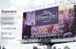 design a web banner, standee, or billboard within 2 hours