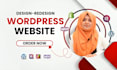 do wordpress website design, redesign business website, homepage development