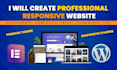 build responsive clean and modern wordpress website design