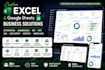 create excel and google sheets automation, dashboards and vba solutions