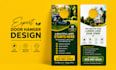 do amazing rack card, dl flyer and door hanger design