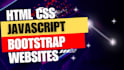 create responsive website in HTML CSS javascript and bootstrap project