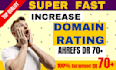 increase domain rating ahrefs dr 70